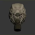 Military Gas Mask As Tactical Weapon Accessory With Filter Canister And Lens