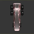Red Futuristic Off Road Buggy With Open Metal Frame And Large Tires Design