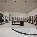 Modern Clothing Store With Marble Walls Spacious Interior And Display Racks