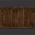 Detailed Traditional Wooden Bridge Structure With Curved Plank Deck And Railings