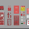 Essential Fire Equipment Collection Featuring Extinguishers Hydrants Cabinets And Safety Signs