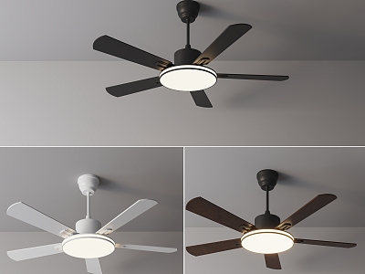 Simple ceiling fan light fan light 3d model