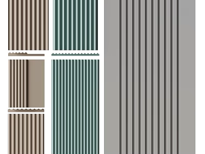 Stone Wood Material Swatches Featuring Striped Textures And Various Color Options For Design 3d model