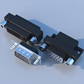 Essential Black And Silver Electronic Connectors With Plastic And Metal Parts For Device Connectivity