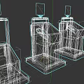 Electronic Waste Bins Smart Recycling Sorting With Different Colored Symbols For Organic Battery Plastic