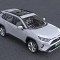 White Toyota SUV Featuring Green License Plate And Modern Exterior Design