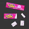 Zebra Zebra Bubble Gum With Pink Packaging And Small Packs Design