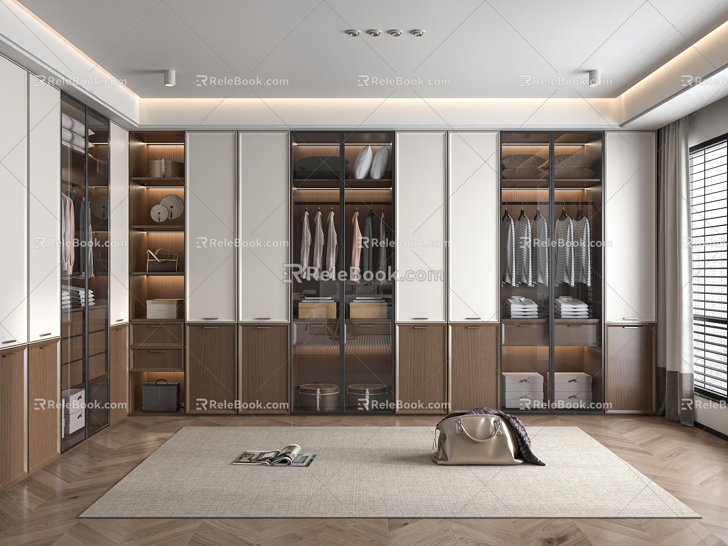 Middle style cloakroom 3d model