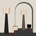 Modern lighting combination floor lamp table lamp 3d model