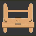 Wooden Easel Stand For Artists With Adjustable Height And Stable Base