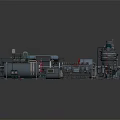 Large Scale Industrial Equipment With Pressure Vessels Piping Systems And Mechanical Units