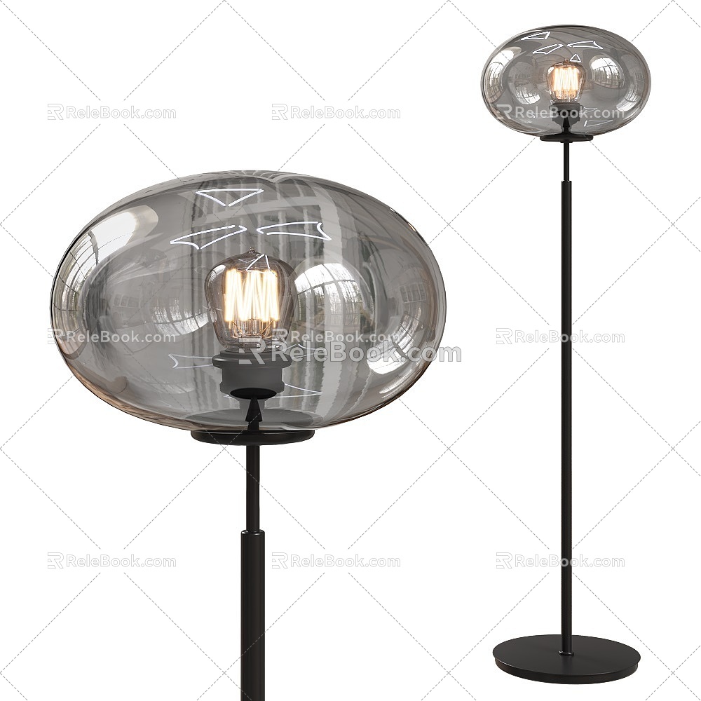 Floor Collar Floor Lamp 18w 3d model