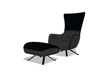 Modern Single Sofa 3d model