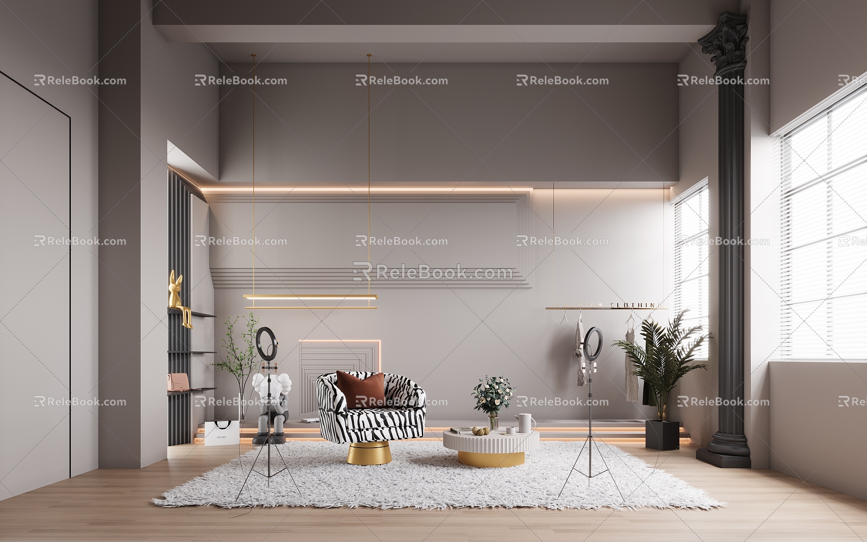 Modern Studio 3d model