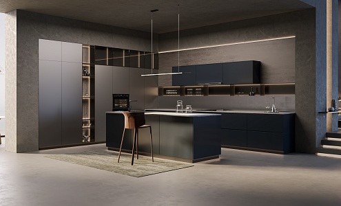 Modern Poliform Kitchen 3d model