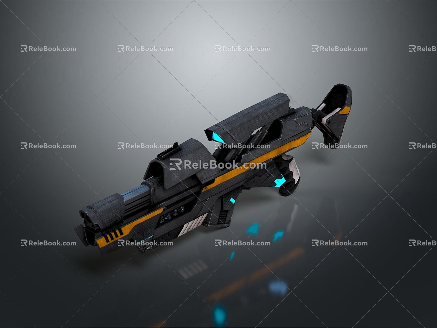 rifle semi-automatic rifle combat rifle battle rifle carbine war rifle attack rifle 3d model