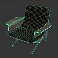 Chair Chair Armchair Backrest Chair Single Chair Wood Chair Plastic Chair Wood Chair Plastic Chair Furniture 3d model