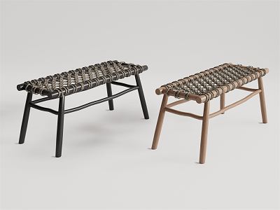 Modern Bench Rattan Bench model