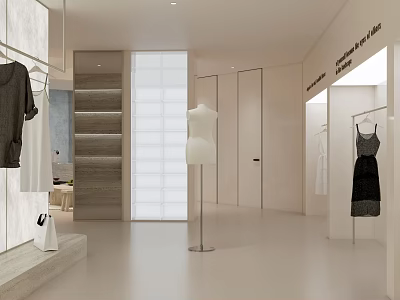 Modern Clothing Store 3d model
