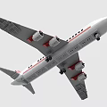Building Blocks Airplane Model With White Red Body Wings And Engines