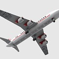 LEGO toy blocks airplane passenger plane 3d model