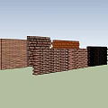 Various Brick Wall Textures With Different Colors And Pattern Designs 3d model