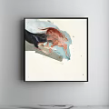 Abstract Painting Of Two Dogs Fighting With Expressive Brushstrokes And Colors