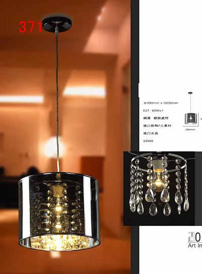 Modern Minimalist Crystal Chandelier with Iron and Glass Structure Export Quality Design 3d model
