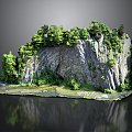 Geography, topography, mountain shape, ridge, ridge, valley, mountain range, canyon, geomorphology, mountain peak, mountain body 3d model