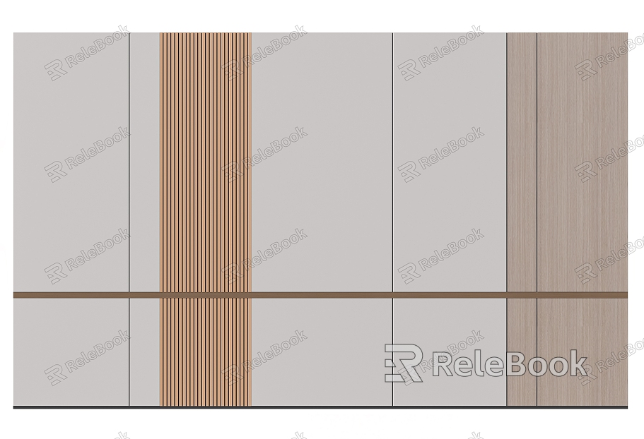 Background wall sofa background wall bedside background wall grille wood veneer model