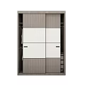 Modern Wardrobe Designs With Sliding Doors Storage Drawers And Striped Panels