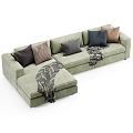 Modern Multiplayer Sofa Longue 3d model