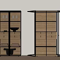 Modern Display Cabinets With Glass Doors Wine Glasses And Wooden Doors Drawers