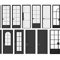 Various Modern Door Designs With Glass Panels Arched Tops And Wooden Frames