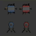 laser tower turret turntable sci-fi tower defense game tower defense sci-fi turret game turret game turret 3d model