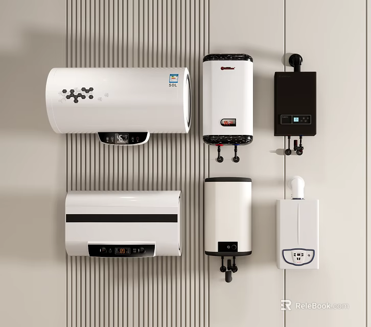 Wall Mounted Home Appliances With Modern Design And Different Styles For Daily Use 3d model 