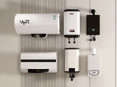 Wall Mounted Home Appliances With Modern Design And Different Styles For Daily Use 3d model