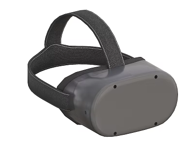 VR Headset With Adjustable Strap And Comfortable Design For Virtual Reality Experience 3d model