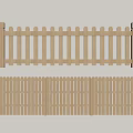 Wooden Fence Designs With Decorative Panels And Solid Panel Styles 3d model
