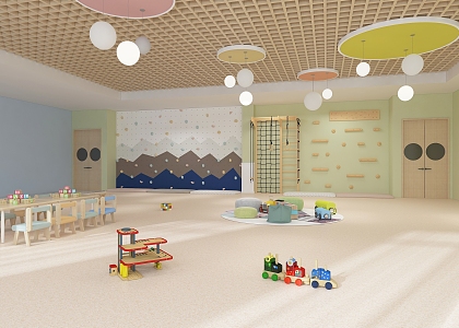 Modern Kindergarten 3d model