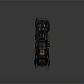 Futuristic Interstellar Spaceship Design With Advanced Multi Engine And Detailed Armored Structure