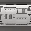 Clothes Hangers For Retail Store Display With Metal Racks And White Hanging Garments