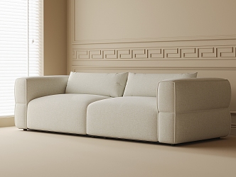 Double sofa 3d model