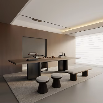 Modern Tea Room 3d model