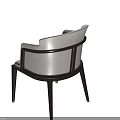 Modern Upholstered Leisure Chair With Light Seat Dark Wooden Frame And Slim Gold Accent Legs