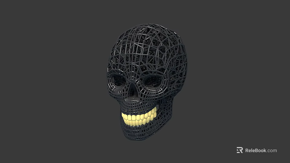 3D Printed Skull Anatomical Model Medical Device For Surgical Training And Education 3d model 