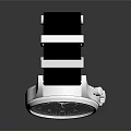Elegant Luxury Watch With Black Leather Strap And Silver Dial Design