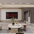 Modern Spacious Open Plan Living And Dining Room With Cozy Sofa And Elegant Interior Design