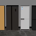 Various Modern Refrigerators in Different Colors and Styles for Home Kitchen Appliances