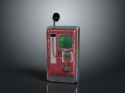 Telephone Booth Public Telephone Booth Public Telephone Public Facilities Public Equipment Public Telephone Coin Telephone 3d model